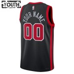 Maillot NBA Chicago Bulls Personnalisable Nike 2023-24 City Edition Noir Swingman - Enfant